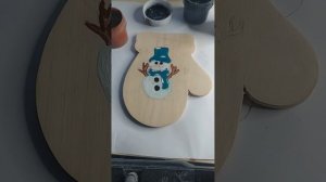 Новогодний кастом магнитика на холодильник.