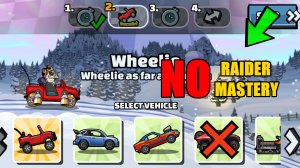 💯 NO MASTERIES NO RAIDER 💯 (Winter Whiplash) - Hill Climb Racing 2