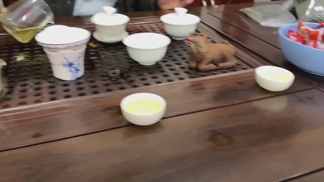 Чайная церемония. Chinese tea ceremony. 功夫茶. чай Тегуаньинь. Весенний чай улун. 乌龙. 铁观音