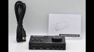 Внешняя USB звуковая карта KCEVE AM-U004 | #Обзор
