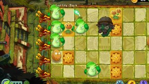 День 4 Затерянный город (Lost City) Plants vs Zombies 2