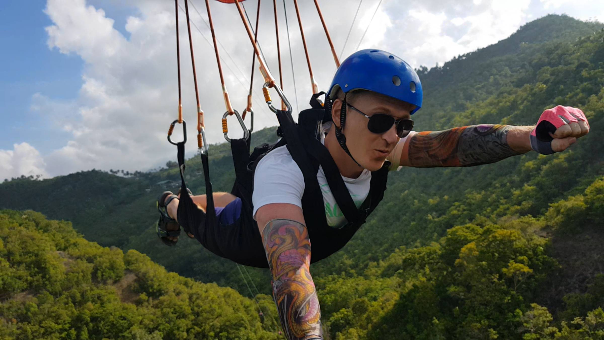 Зиплайн и каньонинг на водопаде Кавасан