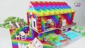 Магнитные шарики - Как построить Мини-Домик для Черепахи И Хомячка из Магнитных Шариков  - Magnet Ba