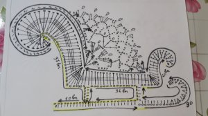 Салазки Схема вязания крючком