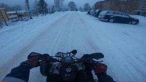 ПЕРЕВЕРНУЛСЯ на КВАДРИКЕ! ЗИМНИЙ ДРИФТ!