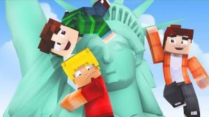 РУФЕРЫ НОВИЧКИ ПОКОРИЛИ СТАТУЮ СВОБОДЫ! - БЛОГЕРЫ В МАЙНКРАФТ [перезалив]