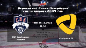 ХК "СКА Серебряные Львы" 09 - ХК "Северсталь" 09 | 16.12.2024