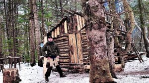 Можно жить уже или НЕТт? убежище для выживания из валежника.