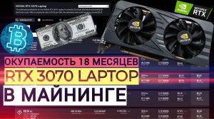 ОКУПАЕМОСТЬ RTX 3070 Laptop | ЛУЧШАЯ КАРТА ДЛЯ МАЙНИНГА В 2025 ГОДУ