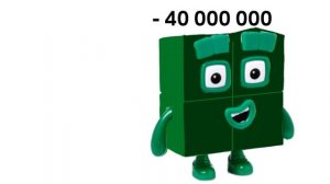 Numberblocks Positive +4 to +40 000 000 and  Negative -10 000 000 to Negative -4 Sneezes