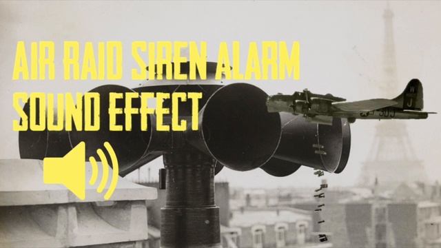 AIR RAID SIREN ALARM SOUND EFFECT (ASMR) - 1 HOUR