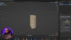 Особенности создания пружины | Blender (уроки 3D для начинающих)