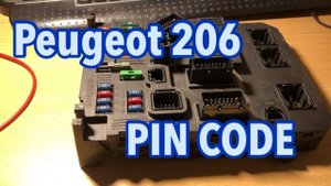 Peugeot 206 PIN CODE
