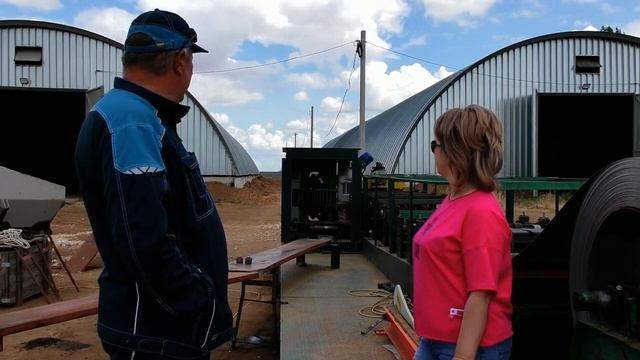 На Приморском ХПП строится арочный ангар для хранения зерна