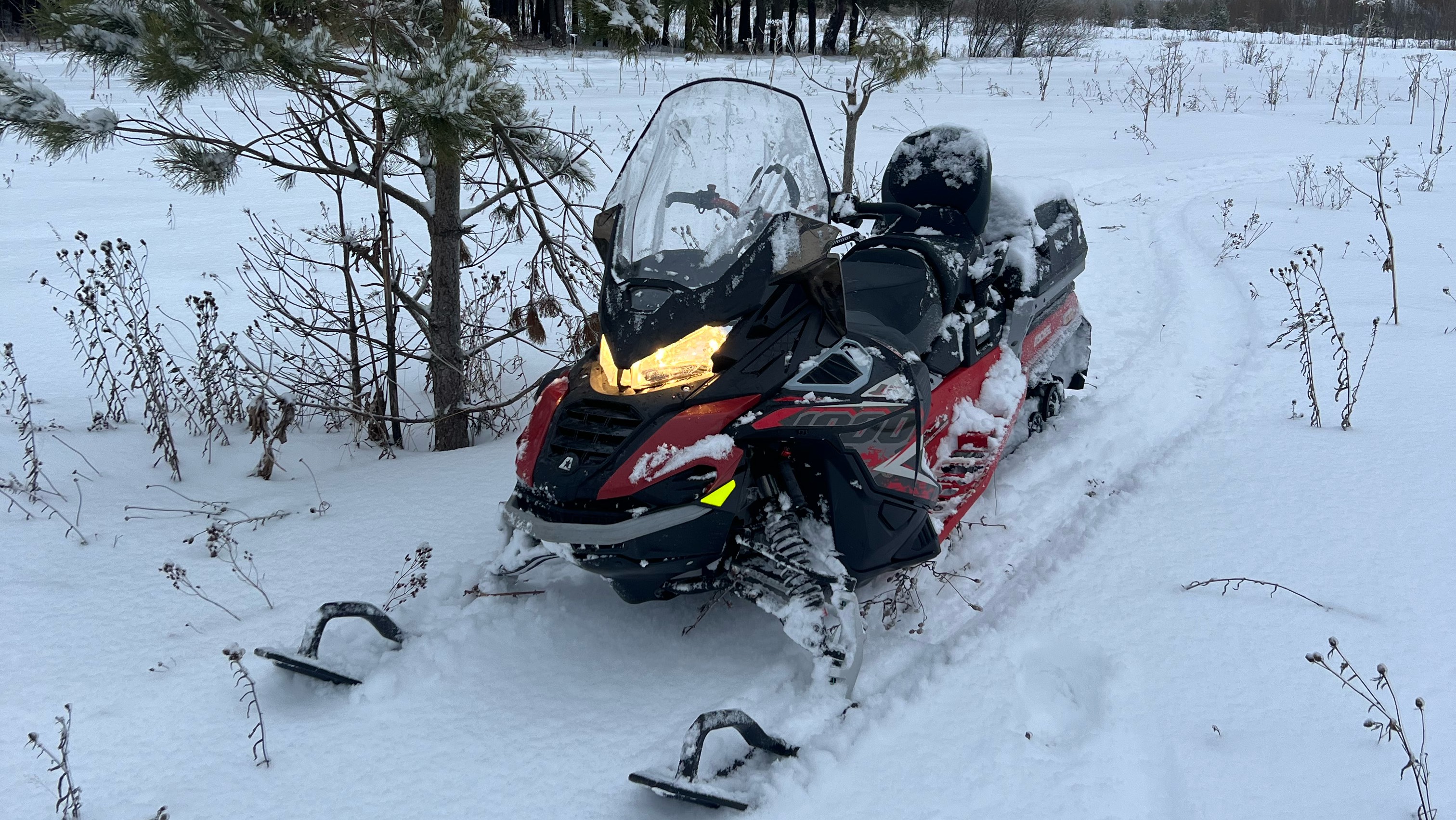 Снегоход AODES SNOWCROSS 1000 обзор и первый выезд нового снегохода #ЗапрудКлуб