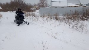 испытавыем самодельный лыжный модуль