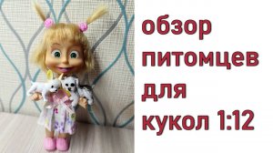 Обзор питомцев для кукол формата 1:12 #кукольные_обзоры #увлечение_хобби #коллекционирование