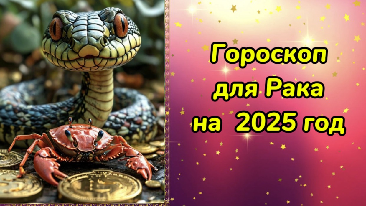 Гороскоп для Рака на 2025 год. Гороскоп на 2025 год. Гороскоп для Рака в год Змеи.