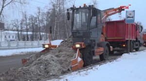 Коммунальщики Саранска борются с последствиями снегопада