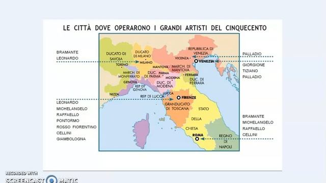 Linea del tempo dellarte geografia dellarte del 500 genio multiforme.