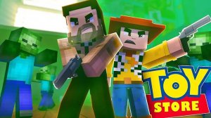 ХОДЯЧИЕ МЕРТВЕЦЫ ПРИШЛИ ЗА ИГРУШКАМИ _ НОЧЬ В ИСТОРИИ ИГРУШЕК В МАЙНКРАФТ [перезалив]