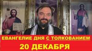 Евангелие дня 20 декабря с толкованием. Священник Валерий Сосковец