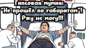 Гипсовая мумия:  "Не прошёл по габаритам"! Ржу не могу!!!