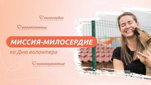 Разговоры о важном
Миссия-милосердие. Ко дню волонтера