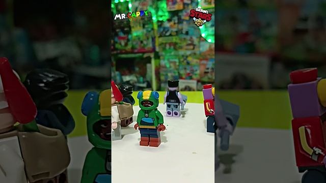 BrawlStars minifigures (неLego) - Leon, Frank, Crow, Barley, Dynamike. Mr.Cappy