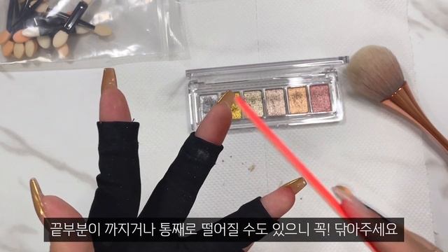 [SUB] 골드 파우더에 레터링까지...간zㅣ작살 네일아트🔥 / 셀프네일 / 그라데이션 네일 / 스탬핑 네일 / 레터링 네일 / 네일 ASMR