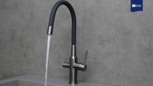Смеситель Lemark Expert LM5083S-Black для кухни с подключением к фильтру с питьевой водой