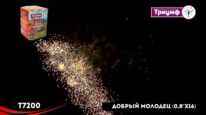 Фейерверк Т7200 "Добрый молодец" (0,8" х 16 залпов)