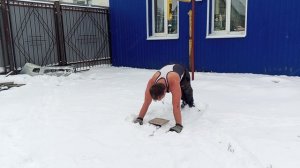 125 отжиманий ВФСК ГТО на снегу! -5 градусов. Тамбов, Россия 🇷🇺!