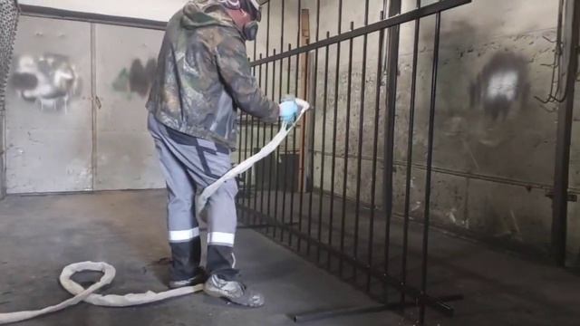 Окраска решёток электростатическим методом