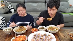 홍가리비 듬뿍! 홍가리비 비빔밥 만들기😋(ft.시래기된장국,알타리김치)ㅣRed scallops Bibimbap with Kimchiㅣ MUKBANGㅣEATING SHOW