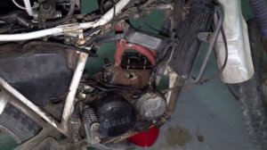 old YAMAHA DT 50 Piston remove