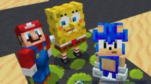 Pasta Night, but Mario, Sonic, and SpongeBob sings it