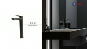 Смеситель для умывальника монолитный LEMARK BRONX LM3709BL