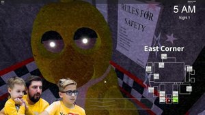 Играю за Охранника! Аниматроник Мангл Пугает во ФНАФ 3D. Мы Играем FNAF ROBLOX