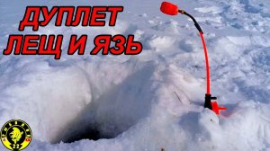 ВОТ ЭТО ПОДАЧИ! ЛЕЩ И ЯЗЬ - ДУПЛЕТ!. Зимняя рыбалка на комбайны.