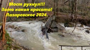 Мост рухнул! Как теперь домой пойду? Нормальные герои всегда идут в обход!🌴ЛАЗАРЕВСКОЕ СЕГОДНЯ