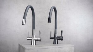 Смесители для кухни с подключением к фильтру с питьевой водой COMFORT LEMARK LM3075BL, LM3075BN