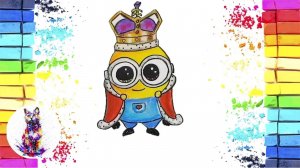 Как нарисовать Миньона. Король Боб _ How to Draw a Minion King Bob | Миньоны