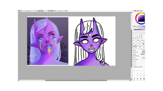 CHALLENGE | ПЕРЕРИСОВЫВАЮ АРТ В СВОЁМ СТИЛЕ (2) смотреть онлайн