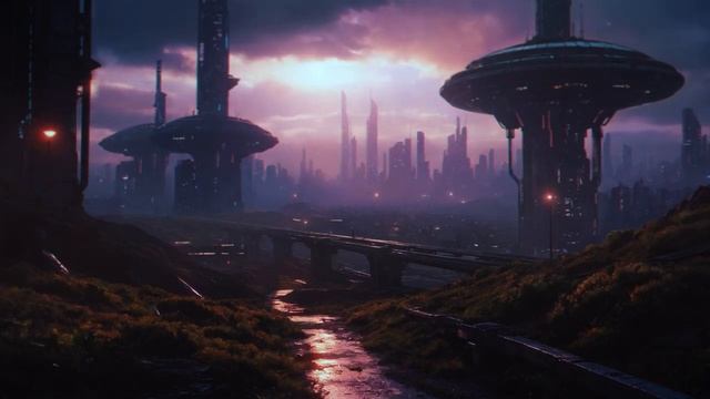 You are Walking Home After a Long Day in 2099 (Ambient Sci Fi Music)