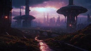 You are Walking Home After a Long Day in 2099 (Ambient Sci Fi Music)