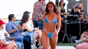 Slow Motion Bikini Runway Model Walk For Swimsuit Fashion Show ｜ D Love 2024