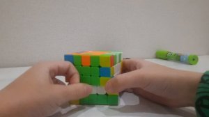 Как собрать кубик Рубика 5х5 . Часть 3. Сборка рёбер (с перевёрнутого на собранное).