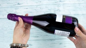 Идея: Декор шампанского в подарок. Оформление бутылки шампанского на Новый Год своими руками