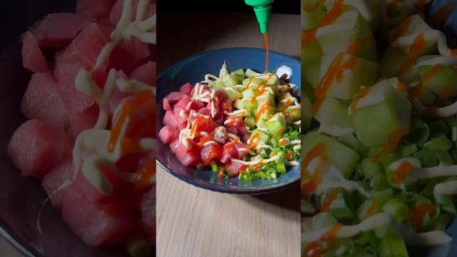 Роллы с тунцом и авокадо для очень ленивых #роллы #суши #авокадо #sushi